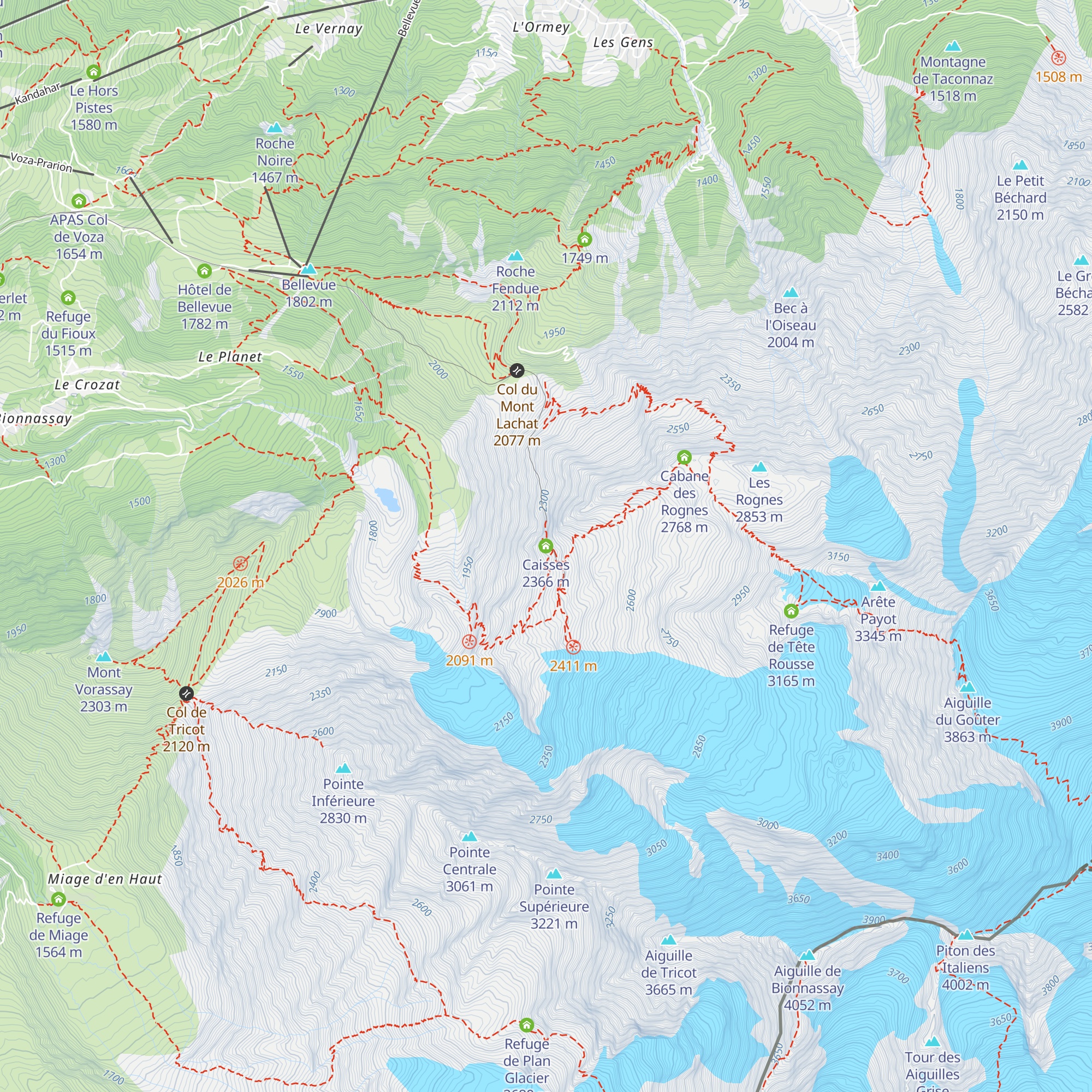 Caisses map