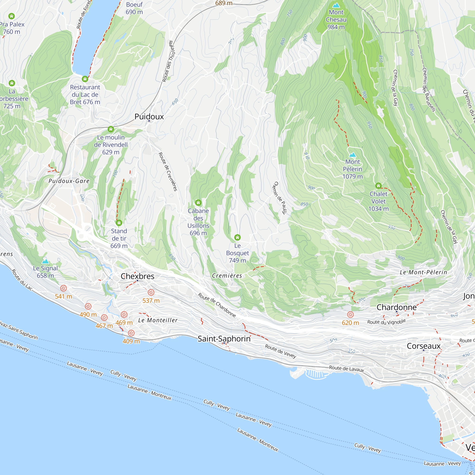 Le Bosquet map