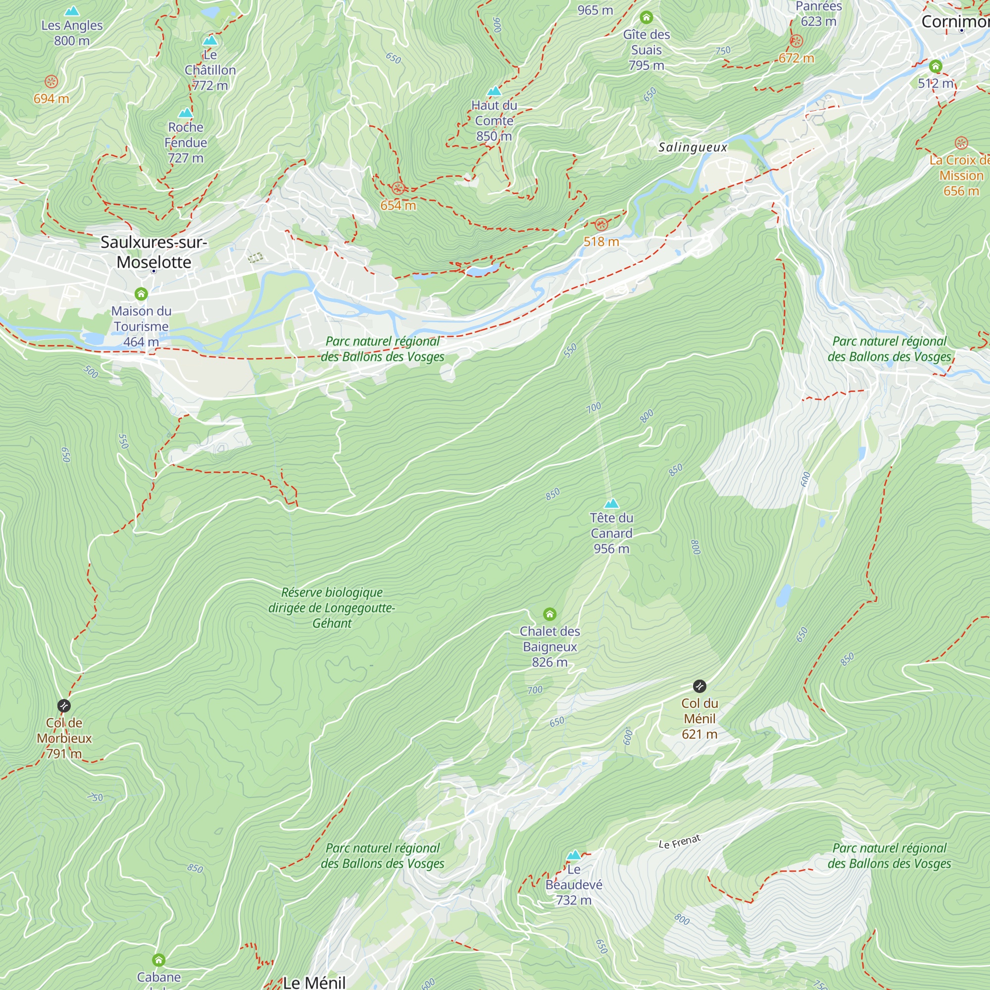 Cabane du Grand Tournant map