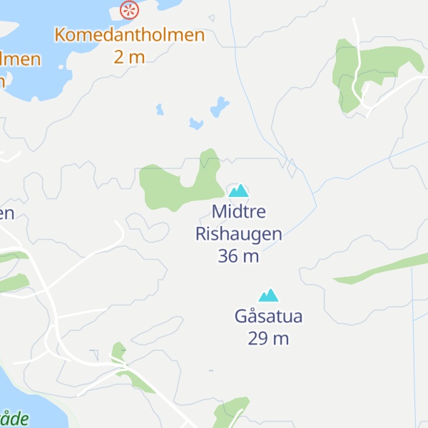 Map of Søre Rishaugen