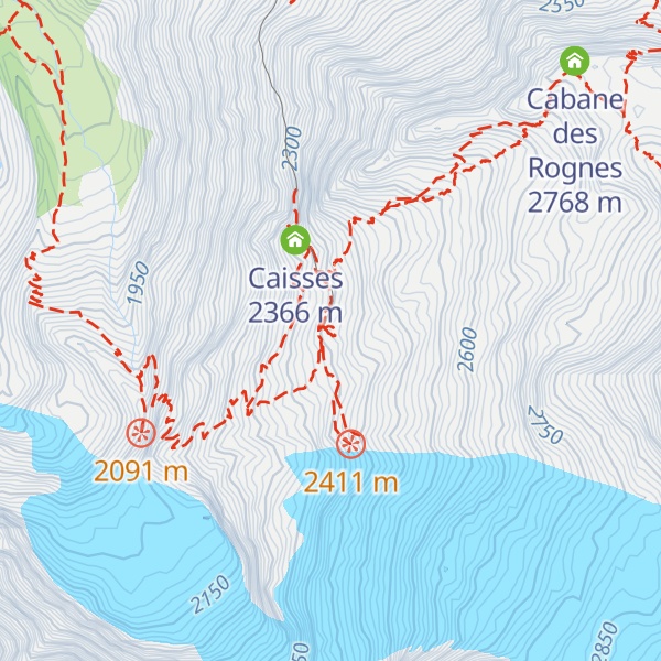 Map of Refuge du Nid d'Aigle