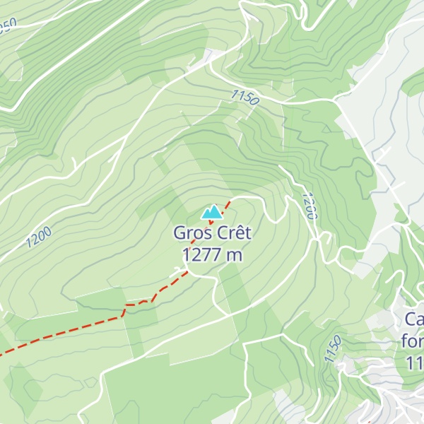 Map of Gros Crêt