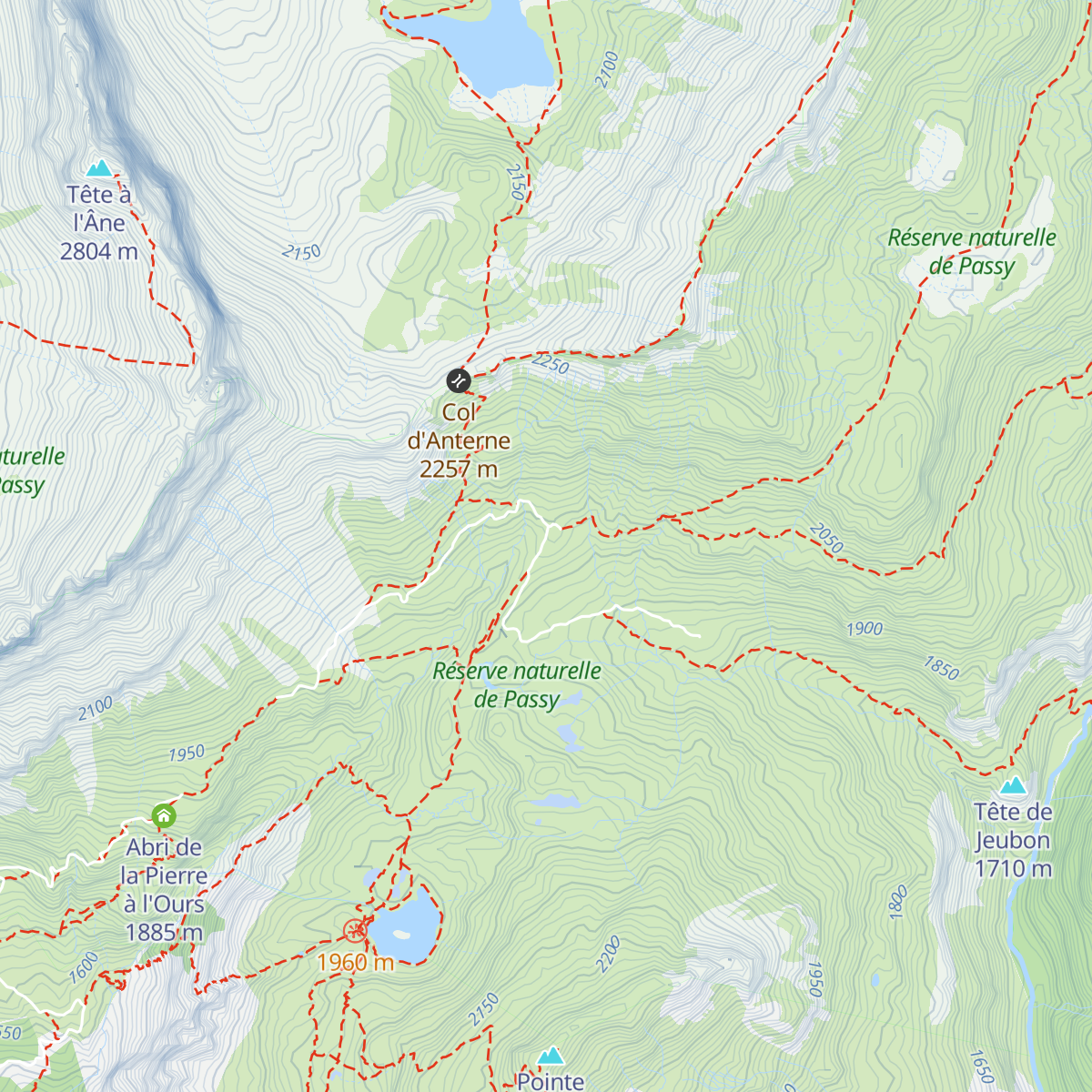 Refuge de Moëde Anterne map