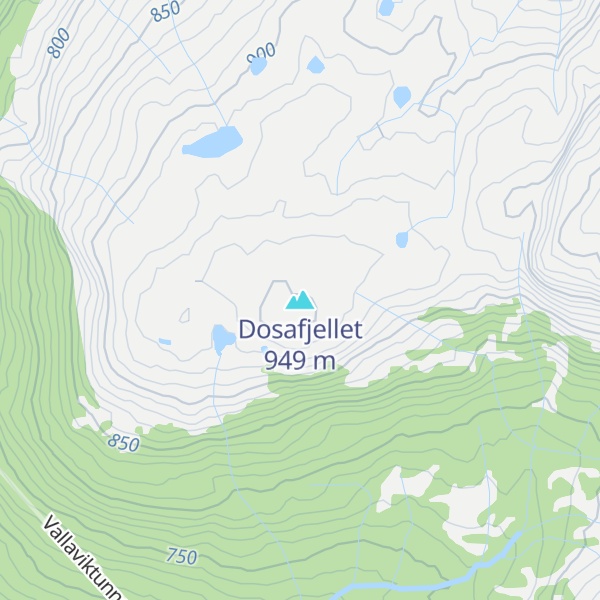 Map of Dosafjellet