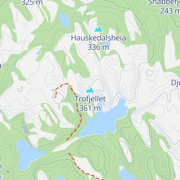 Map of Trofjellet