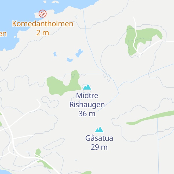 Map of Midtre Rishaugen