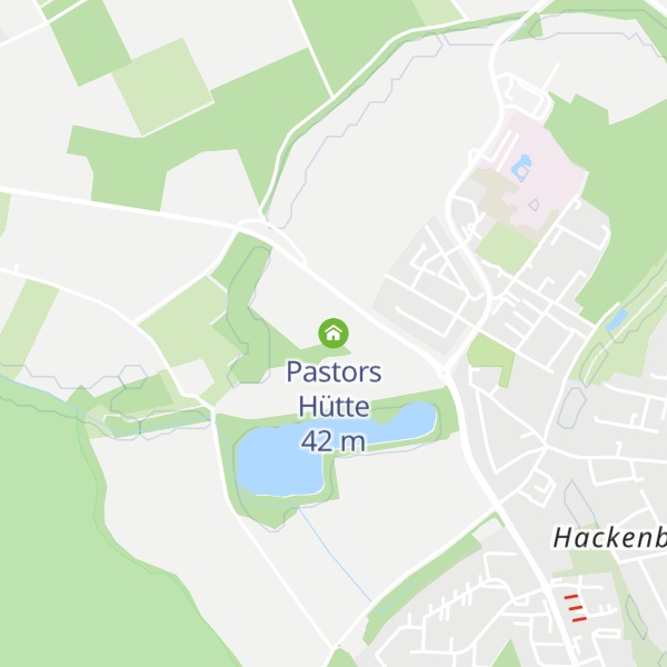 Map of Pastors Hütte