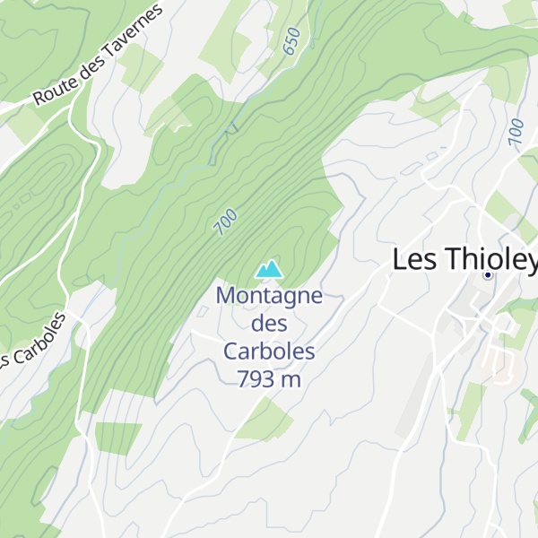 Map of Montagne des Carboles