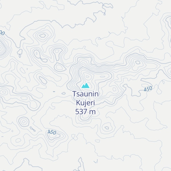 Map of Tsaunin Kujeri