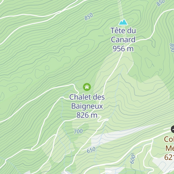 Map of Chalet des Baigneux