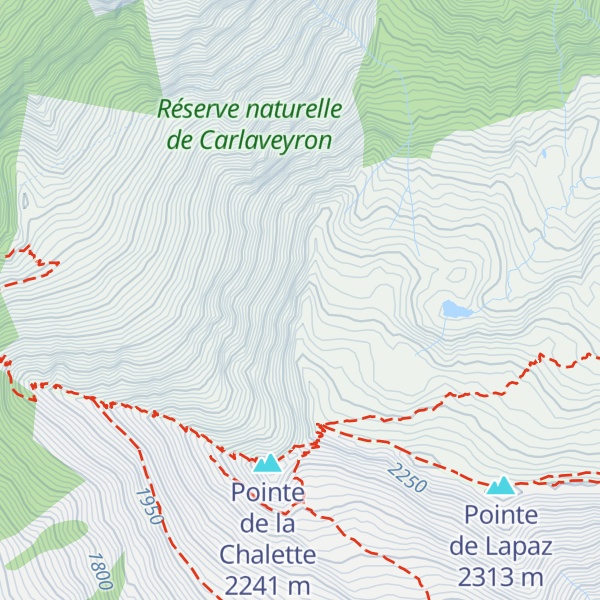 Map of Frête de la Vogealle
