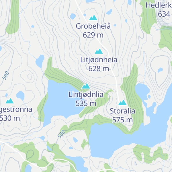 Map of Lintjødnlia