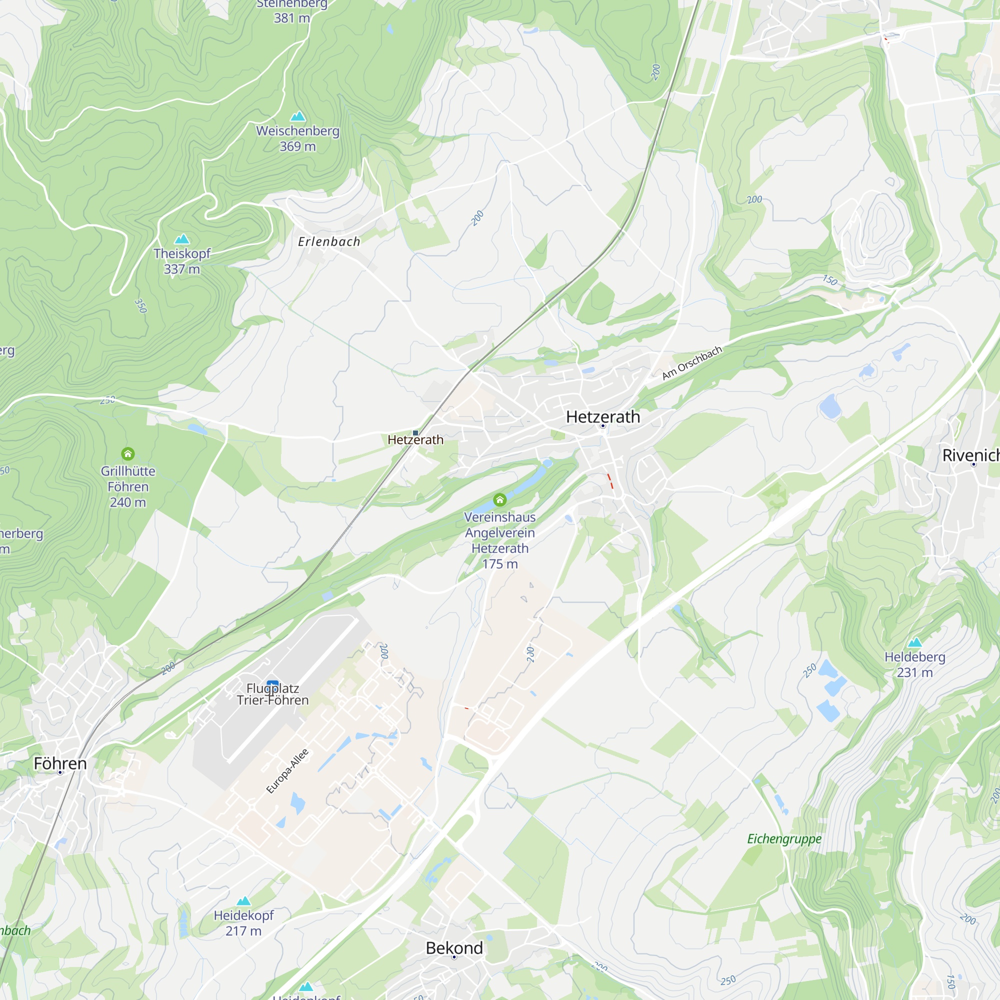 Vereinshaus Angelverein Hetzerath map