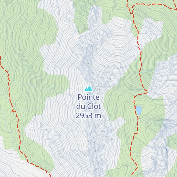 Map of Pointe du Clot