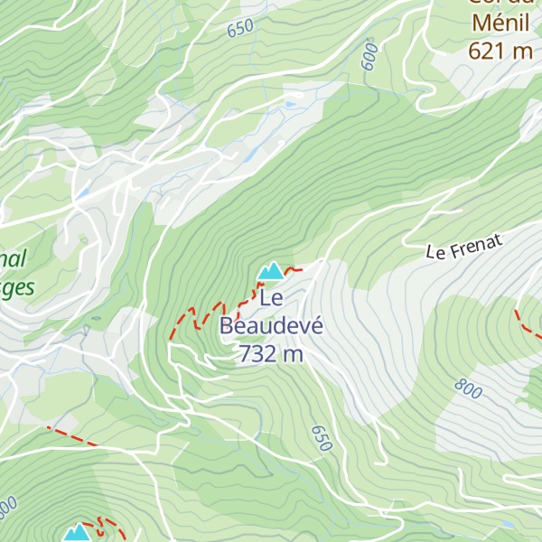Map of Le Beaudevé
