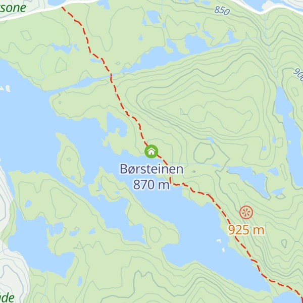 Map of Børsteinen