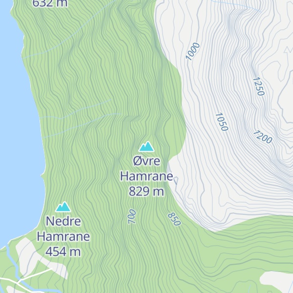 Map of Øvre Hamrane