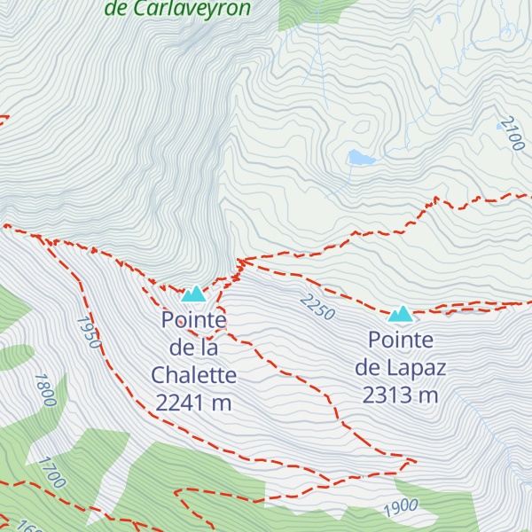 Map of Aiguillette des Houches