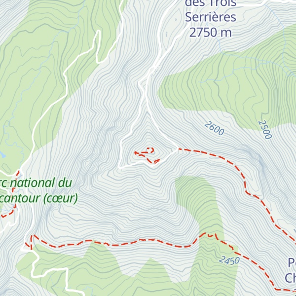 Map of Cime de la Bonette