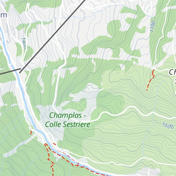 Map of Monte Crouzore