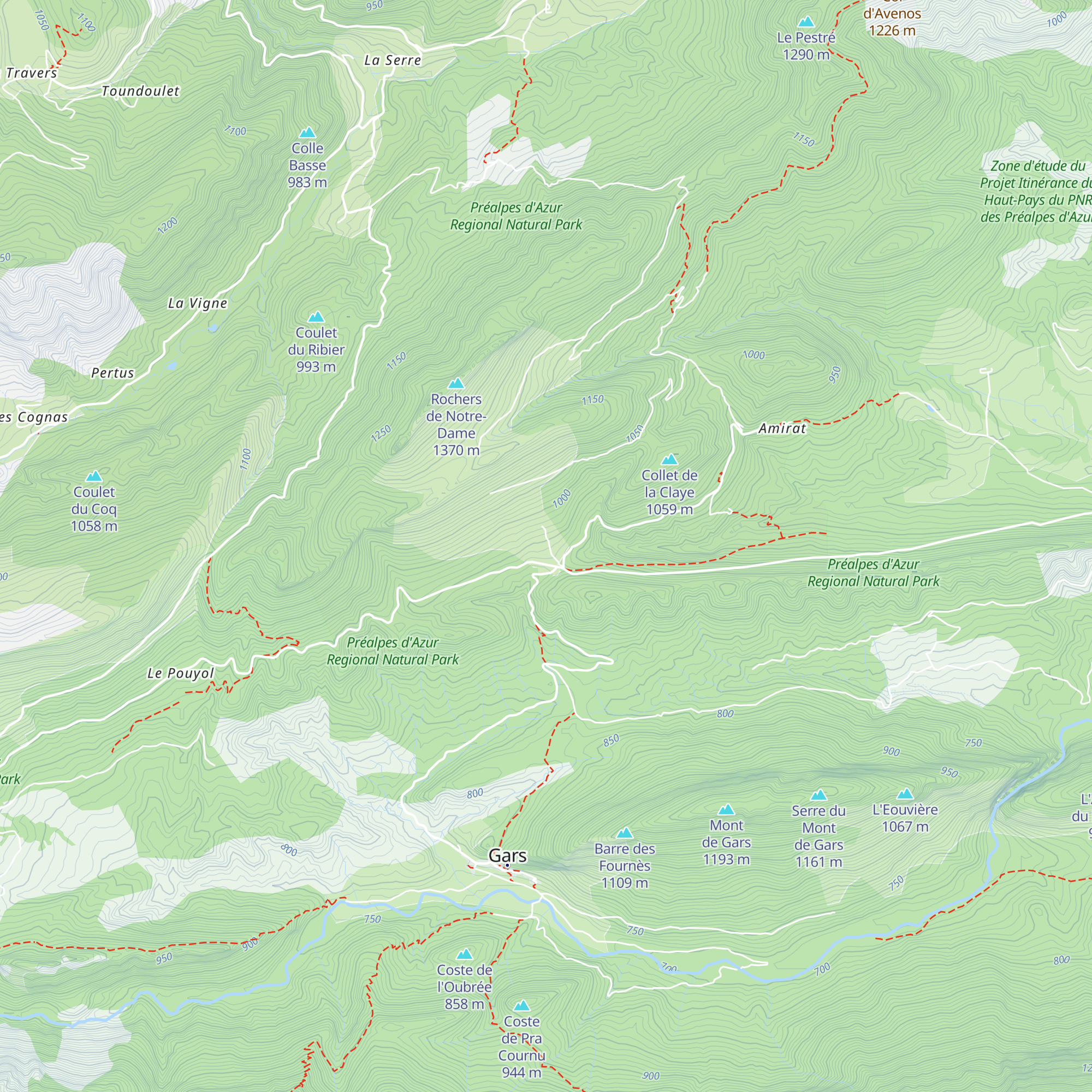 Gîte Amirat map