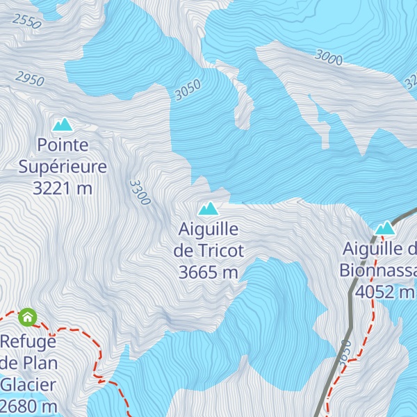 Map of Aiguille de Tricot