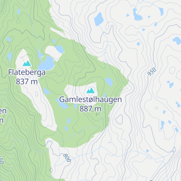 Map of Gamlestølhaugen