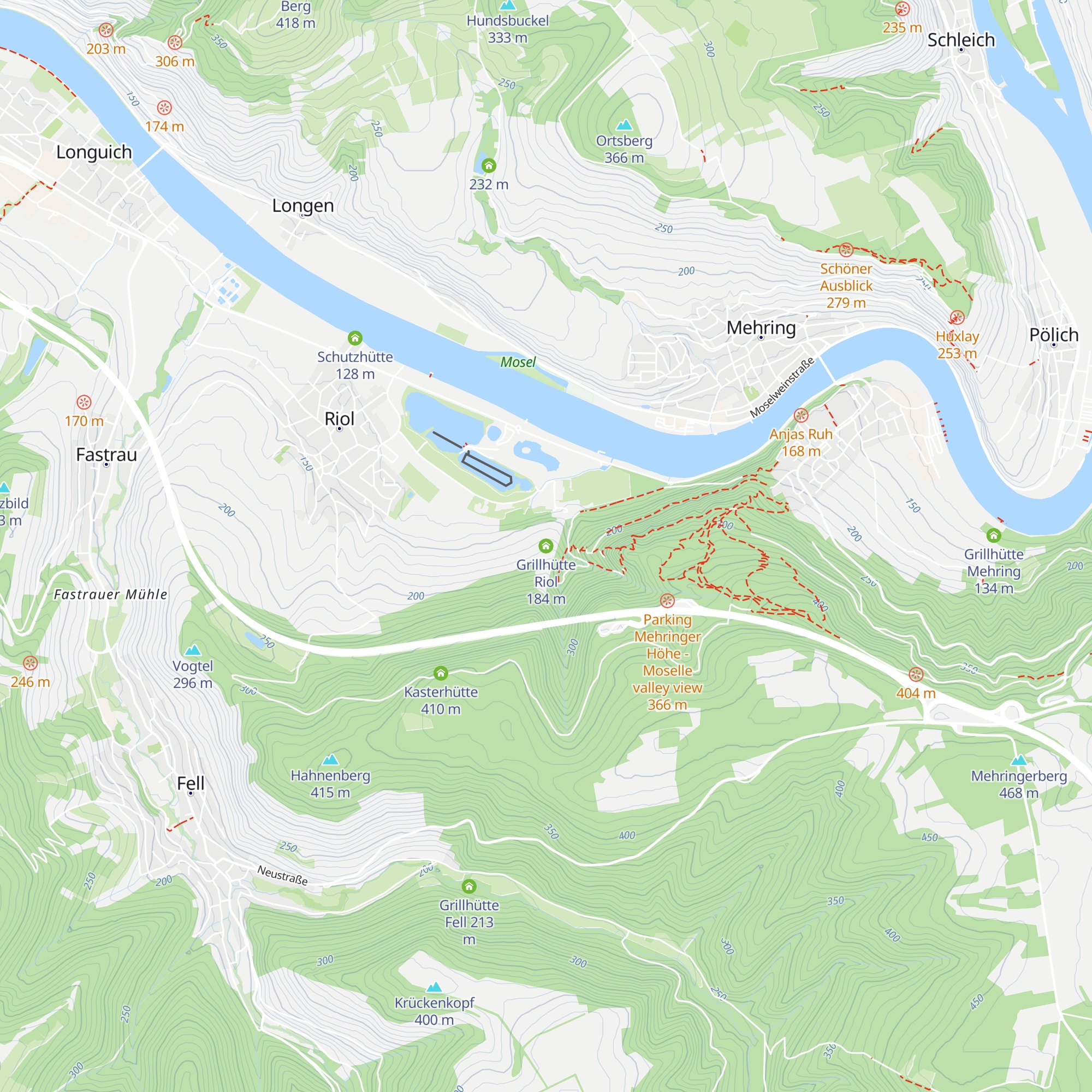 Grillhütte Riol map