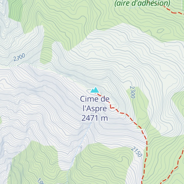 Map of Cabane de l'Aspre