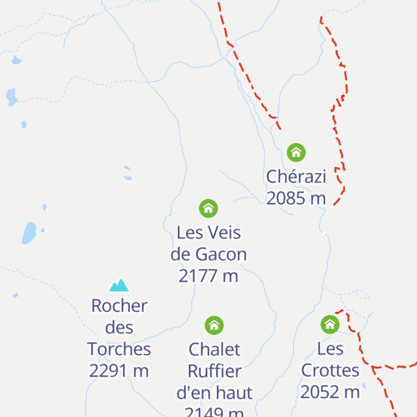 Map of Les Veis de Gacon