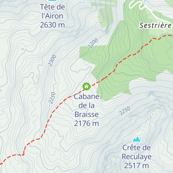 Map of Cabane de la Braisse