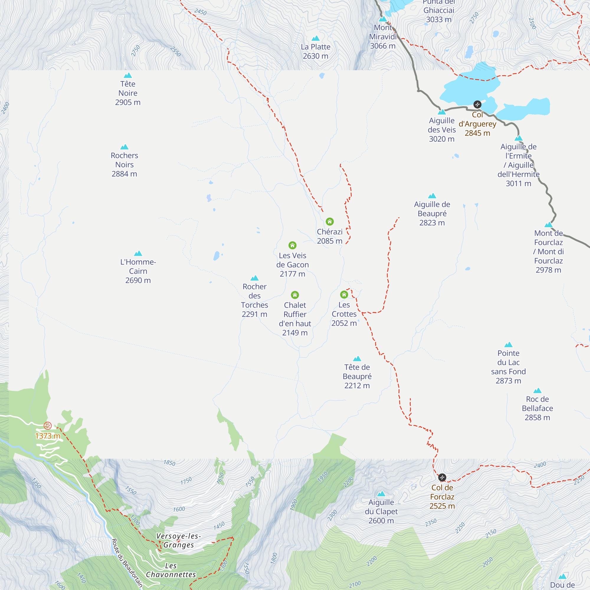 Chalet Ruffier d'en haut map