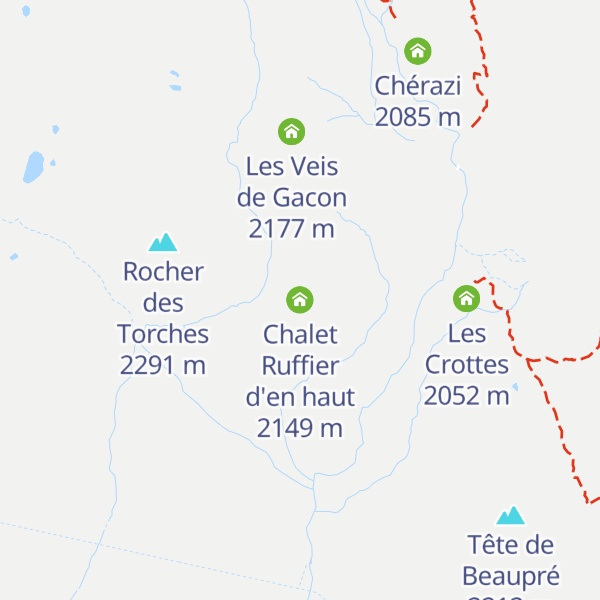Map of Chalet Ruffier d'en haut