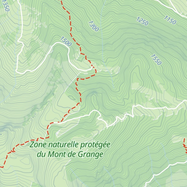 Map of Le Rocher Blanc