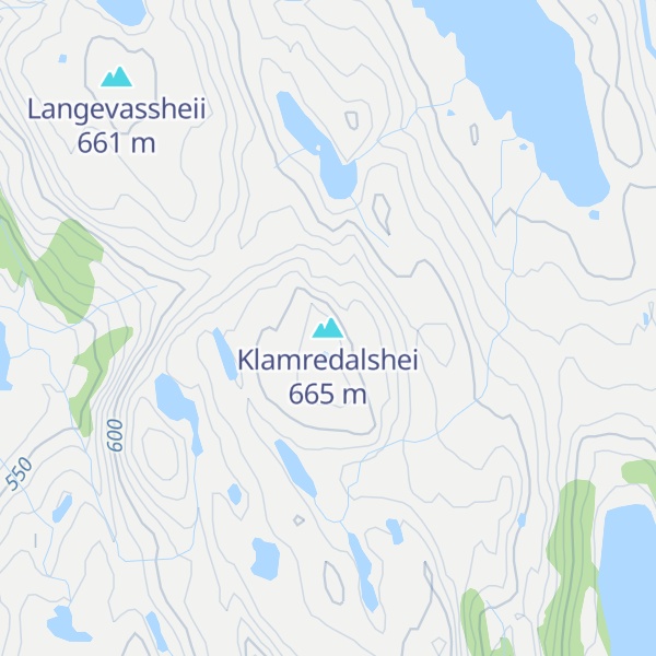 Map of Klamredalshei