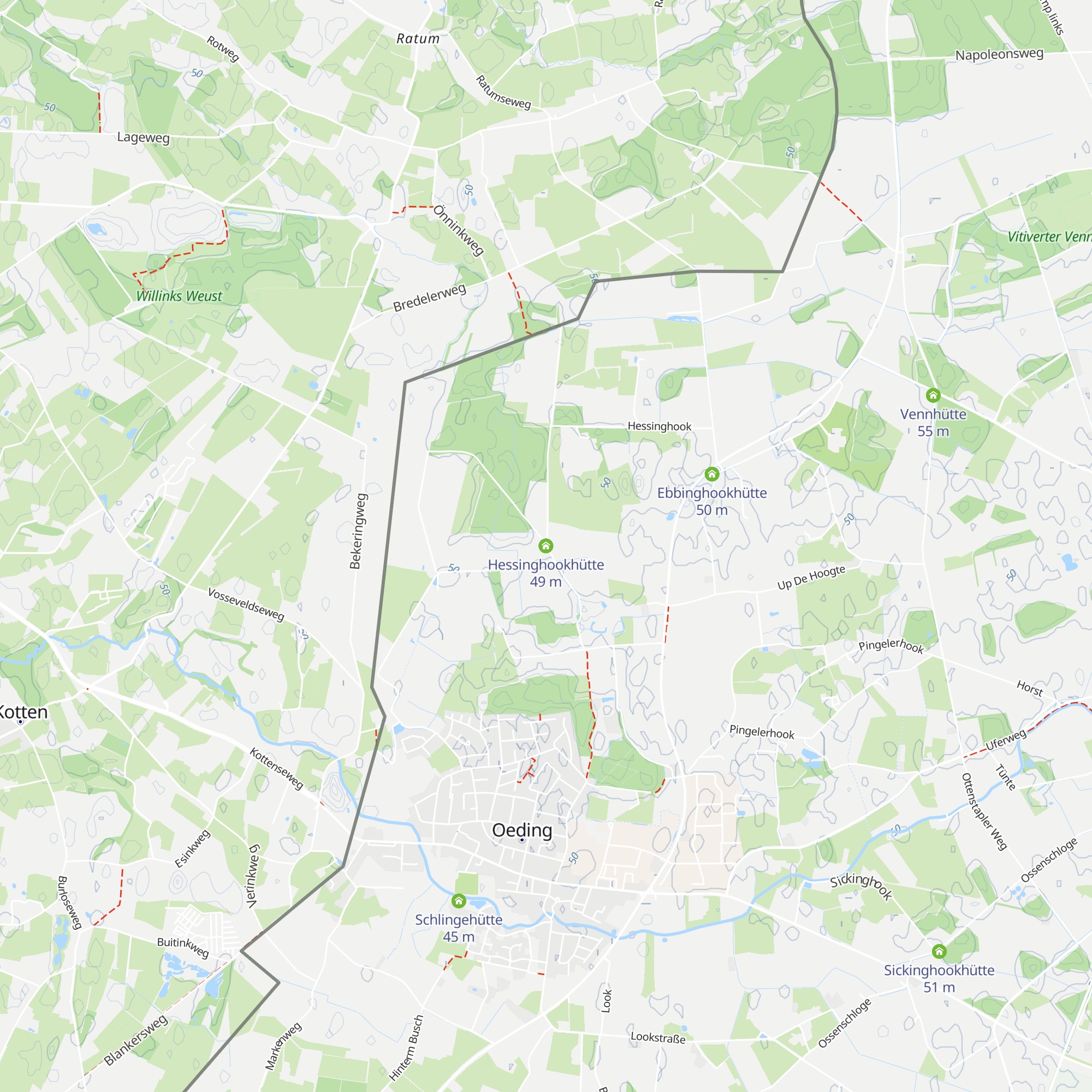 Hessinghookhütte map