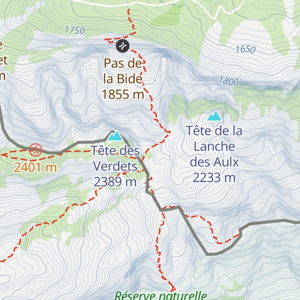 Map of Cabane du col de Bostan