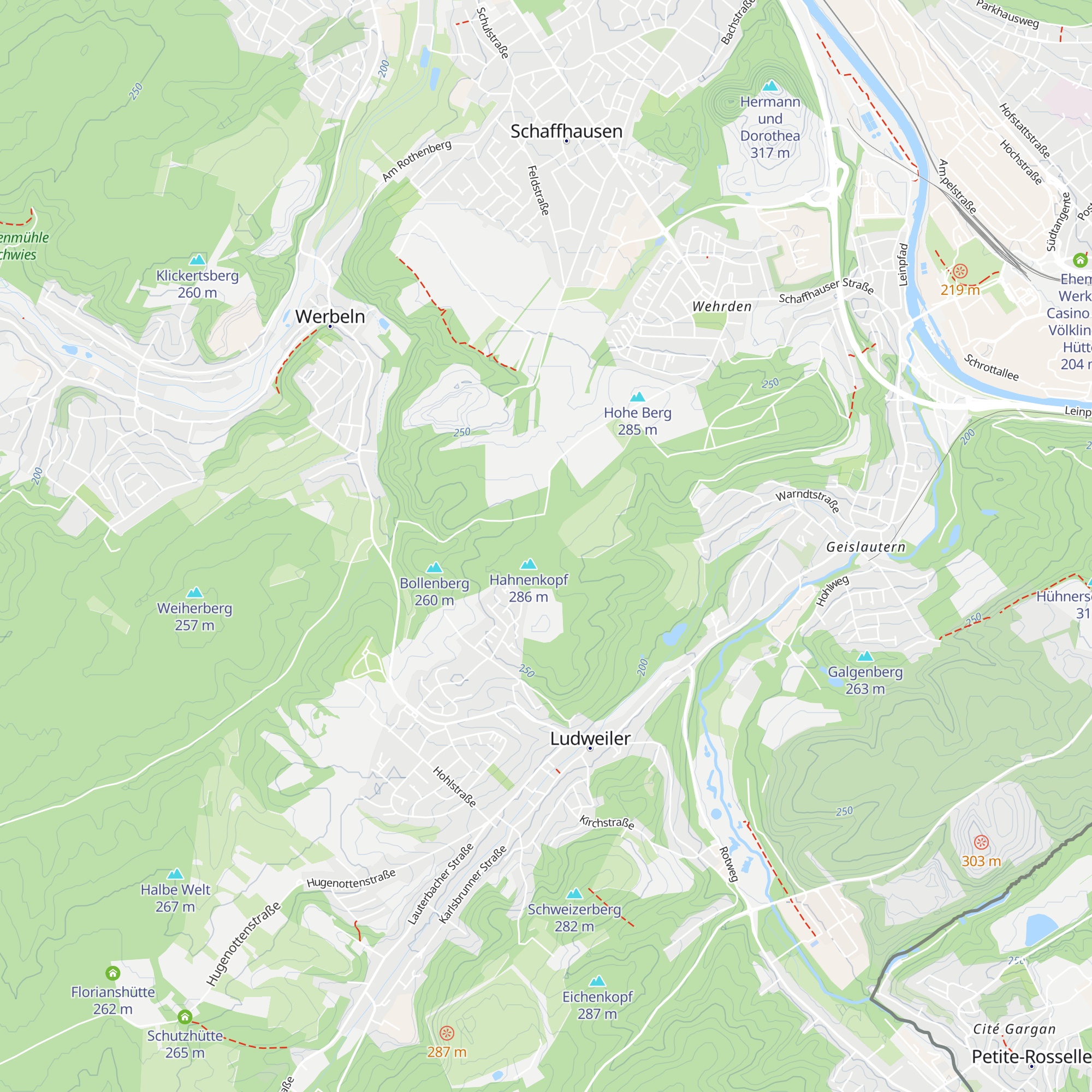 Diehls Hütte map