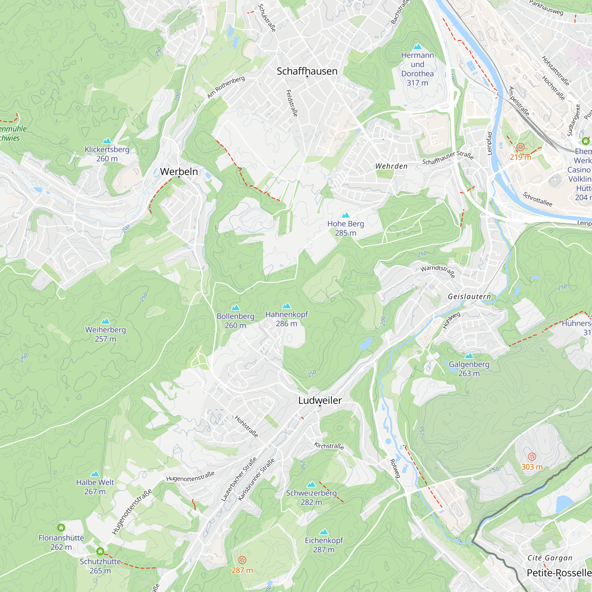 Diehls Hütte map