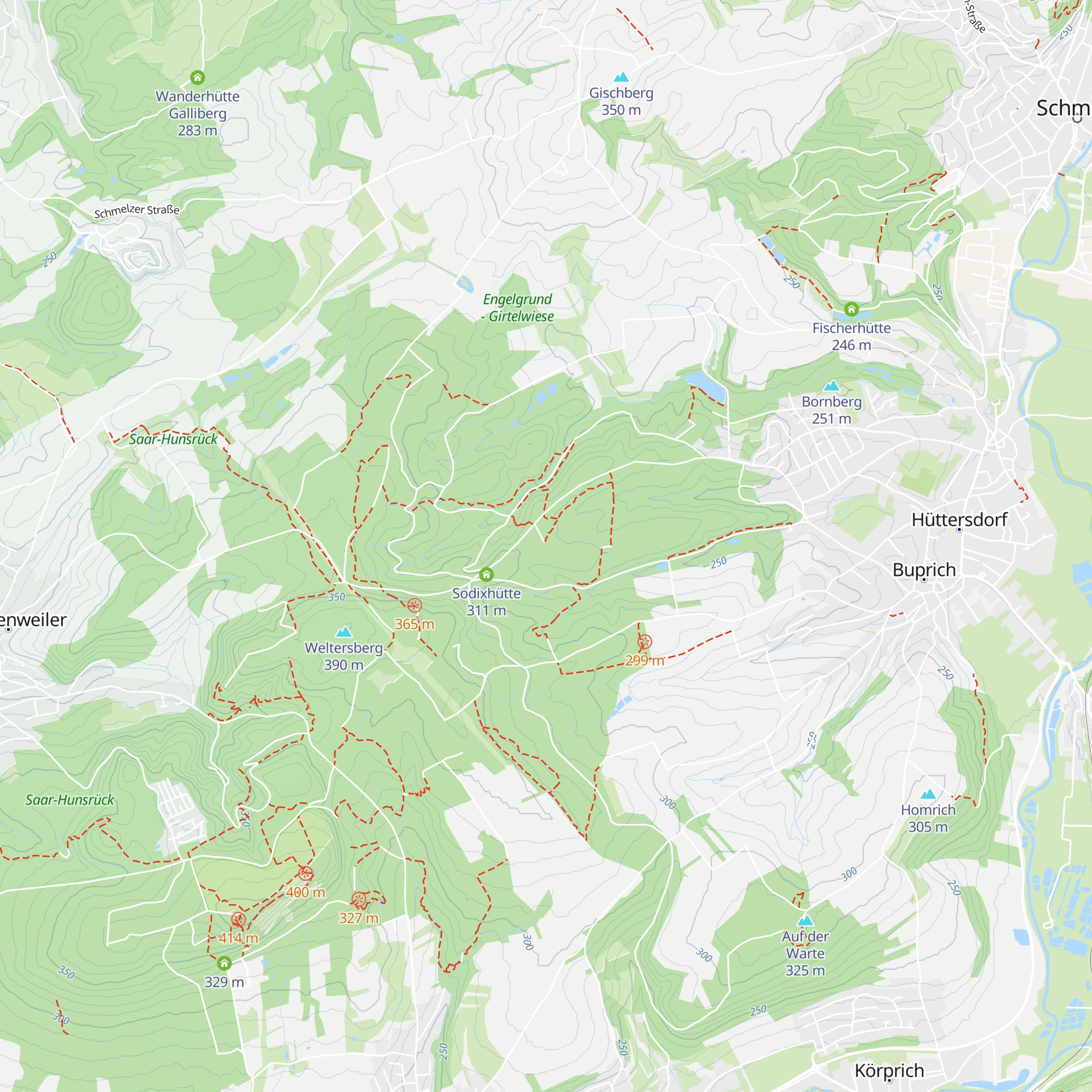 TLH-Hütte map