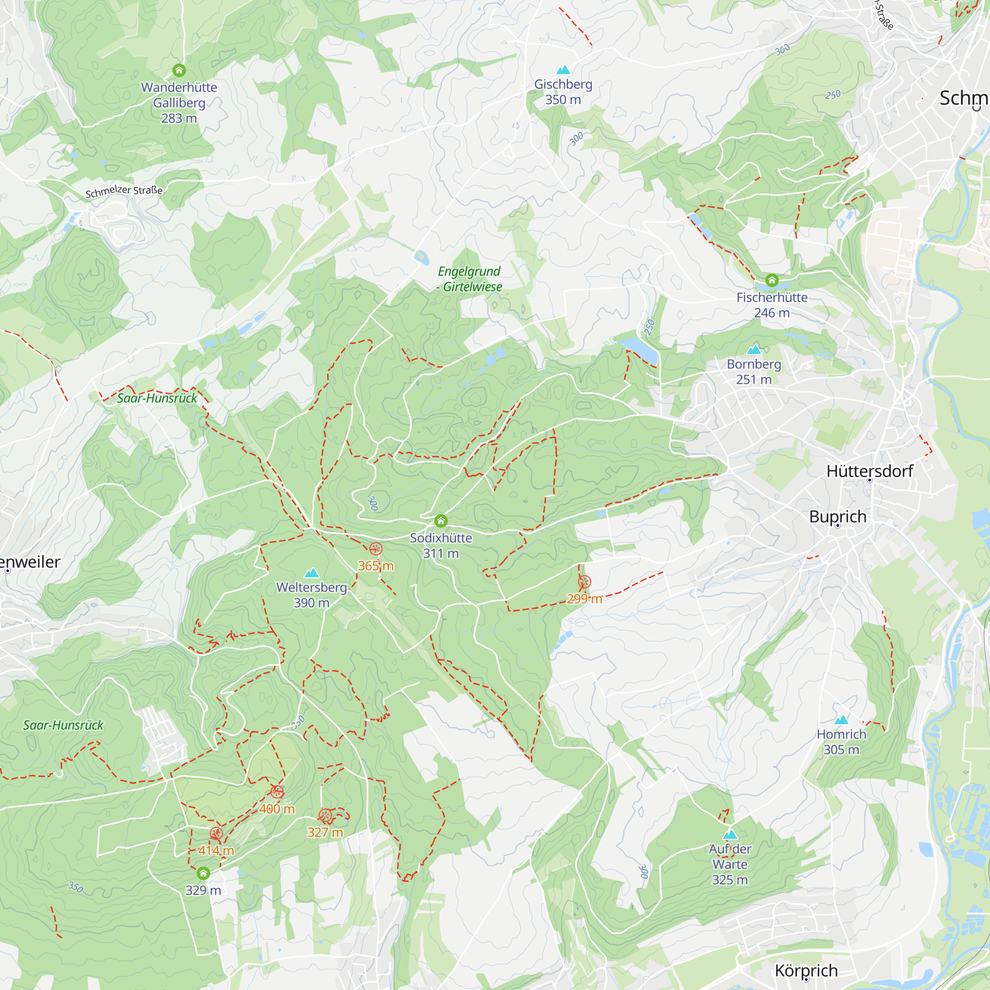TLH-Hütte map