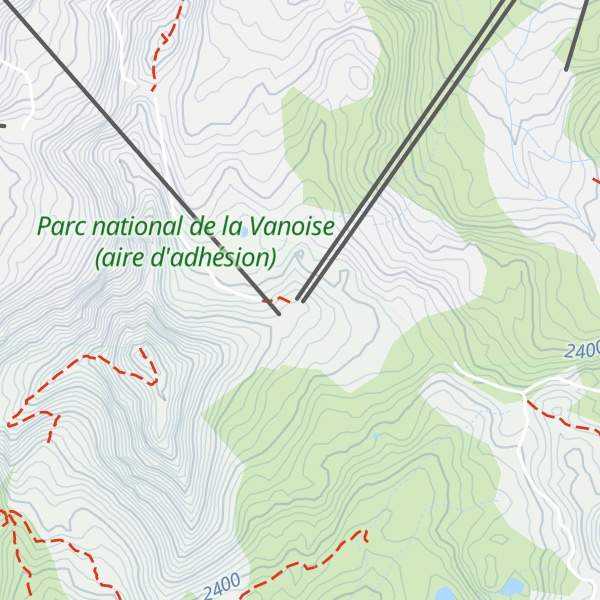 Map of Vigie Col de la Chal