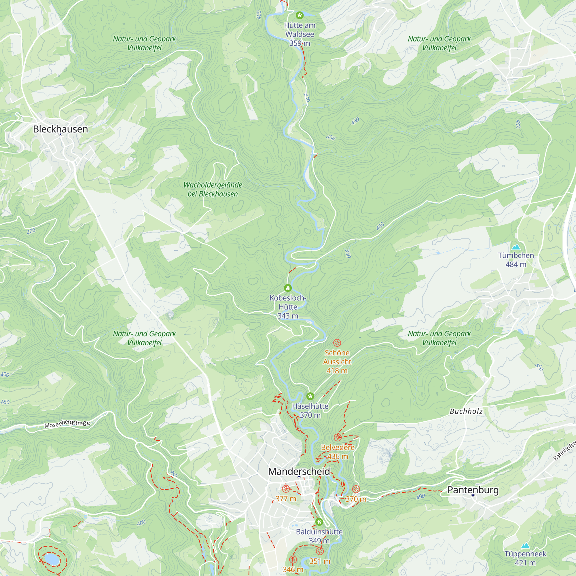 Kobesloch-Hütte map