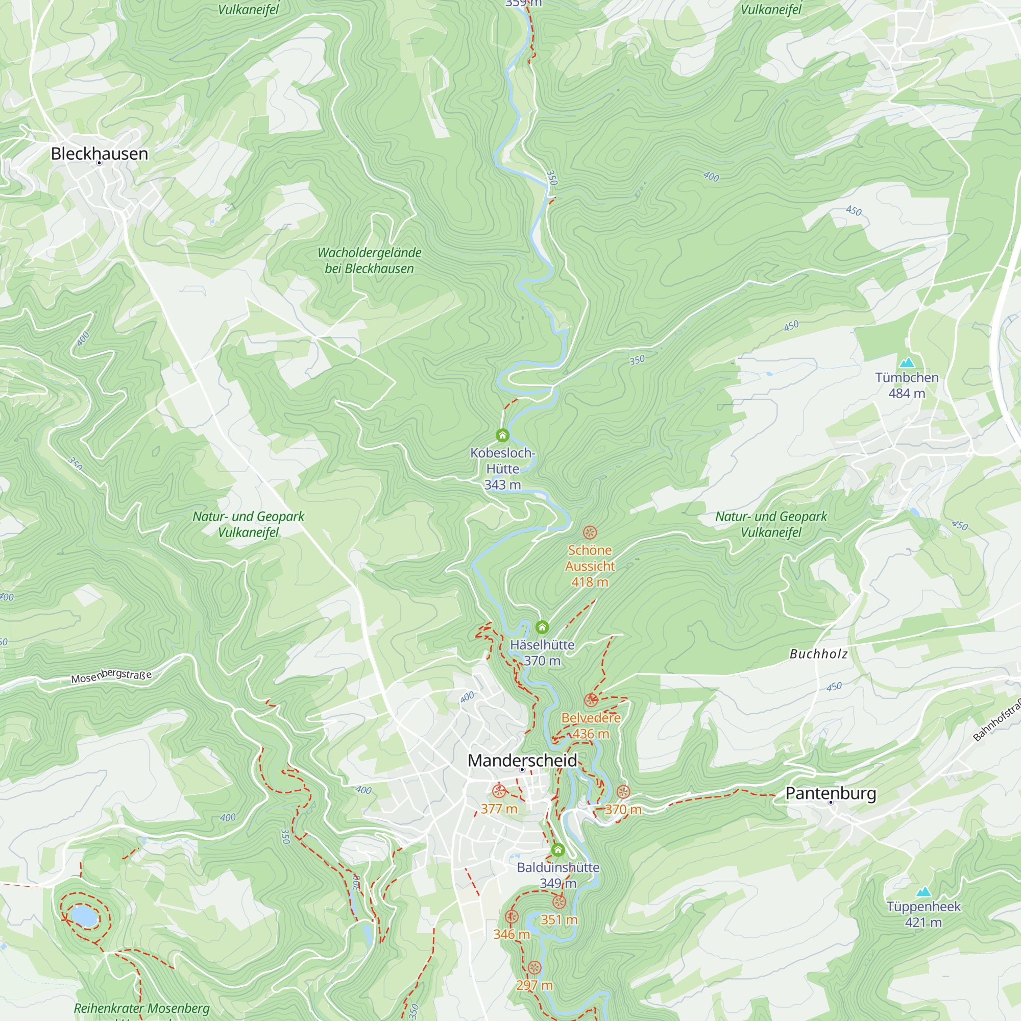 Hahnerflächhütte map