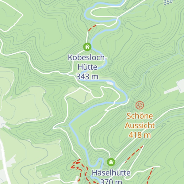 Map of Hahnerflächhütte