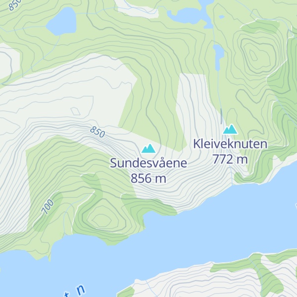 Map of Sundesvåene