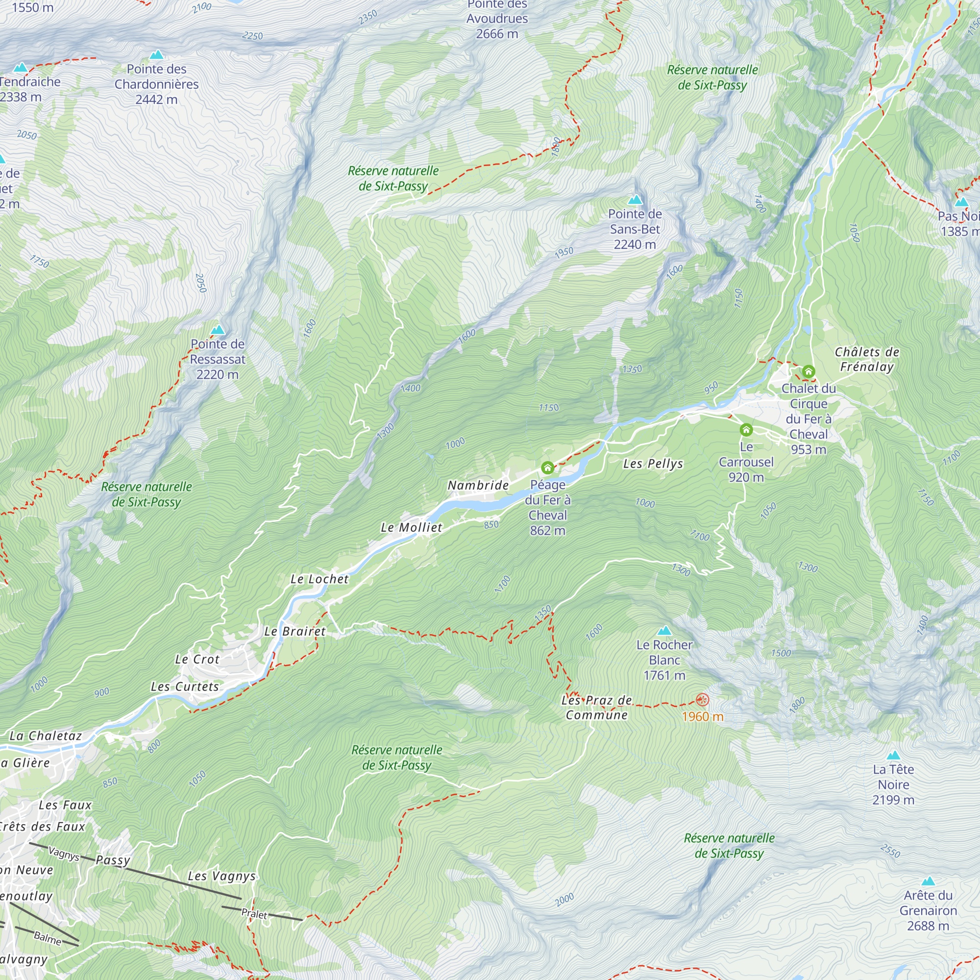 Gîte des Cascades map
