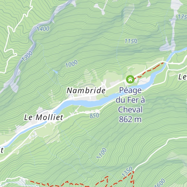 Map of Gîte des Cascades