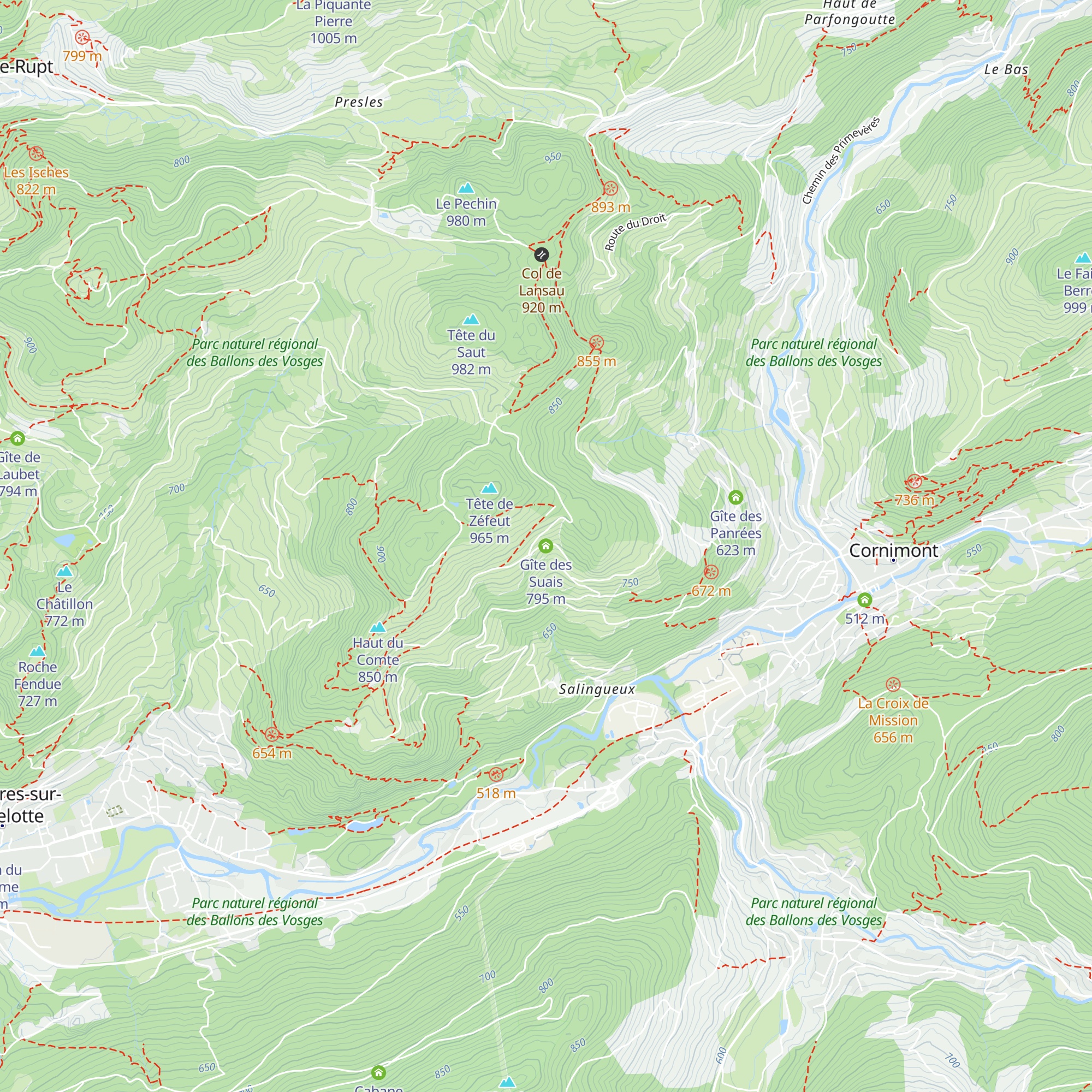 Gîte des Suais map