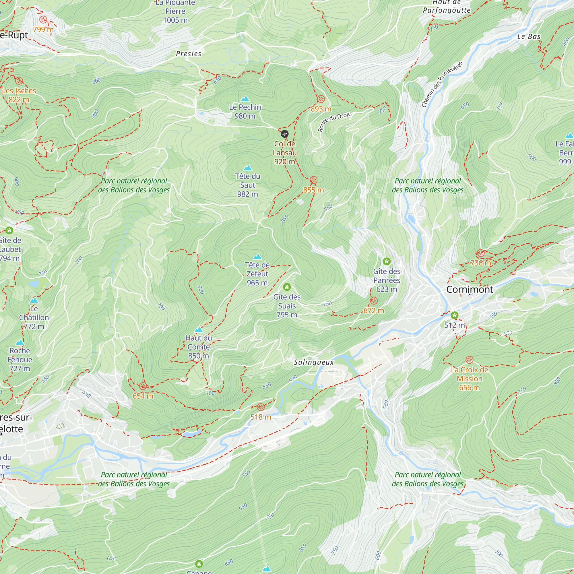 Gîte des Suais map